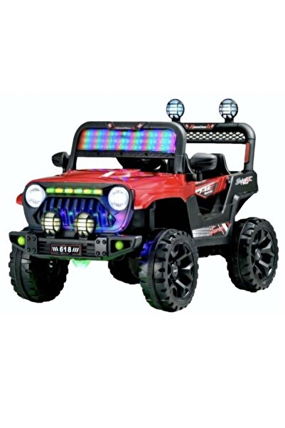 Generic 12V Kids Electric Jeep with Dual Motors, Remote Control, LED Lights, Bluetooth Music & USB