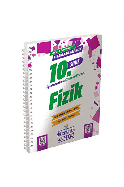 Murat Yayınları 10.Sınıf Fizik Öğrencim Defteri öğretmen elinden tamamı el ya...