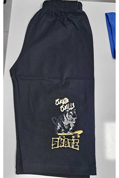 Tarık Boy's Tiger T-Shirt Long Bottom Combed Single Jersey Crew Neck Medium Thick Pajama Set