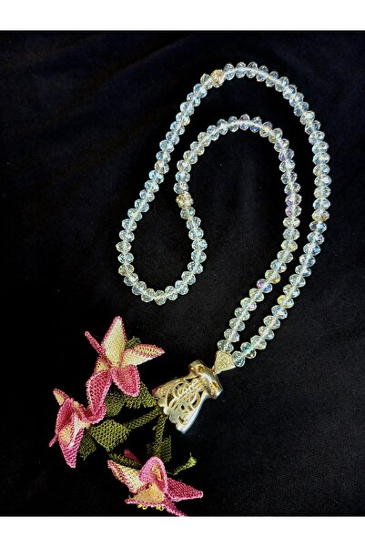 yörük tuhafiye Hand-Made Embroidered Crystal Rosemary Beads, Dowery Rosemary Beads, Groom's Rosemary Beads, Embroidered Rosemary Beads, Bohça Rosemary Beads