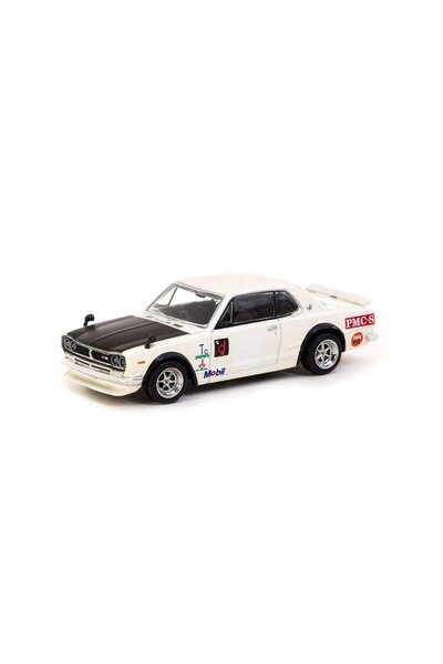 Tarmac 1/64 Skyline Ht 2000Gt R White