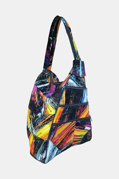 Lederax Genuine Leather Multi-Compartment Backpack and Shoulder Bag LD52