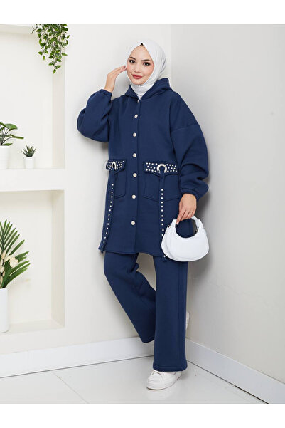 Esre Store 930 - Costum din trei piese din țesătură cu trei fire, cu hijab, b...