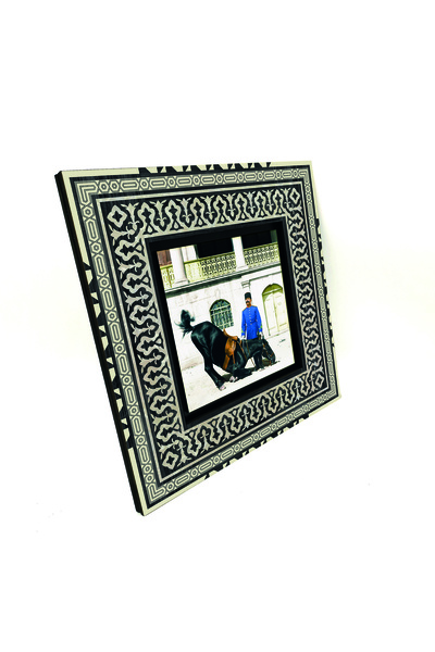 Sadrazam Ismal Paşa și calul lui Yağız din Crete (1890) B cu imprimeu Pictură pe lemn 20cm x 20cm |   MDF Tablo |   1G-PaşaAt