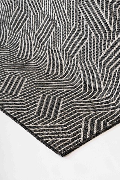 Lorente Home Alegra Anthracite Woven Jute Non-Slip Base Sisal Rug Washable Kitchen Carpet1831