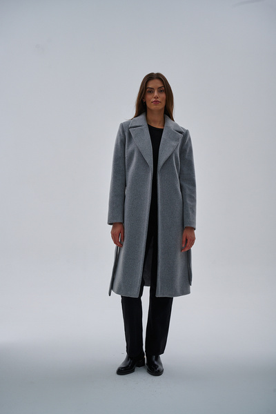 sdf line Önü Açık Kuşaklı Soft Dokulu Şardonlu Premium Kumaş Uzun KABAN