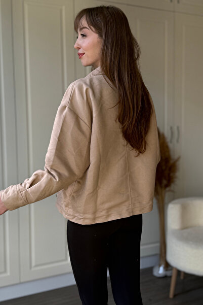 Dilay Gökoğlu Butik Elasticated Suede Jacket