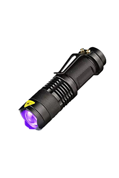 KlaussTech Φακός υπεριώδους ακτινοβολίας, UV, 395 Lumens, Μεταλλικός, Ανθεκτικός, Εργονομικός, Μαύρος