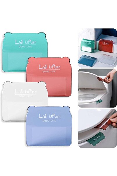 Generic 4Pcs No-Touch Toilet Seat Lifter – Hygienic Handle Levers for Hands-F...