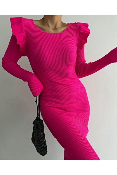 Modafeminen Triko elbiseTR0230 FÜŞYA