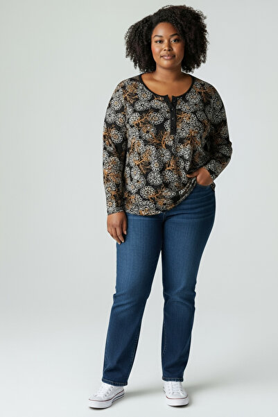 BİLGENS BUTİK Women's Button Detail Transitional Viscose Blouse