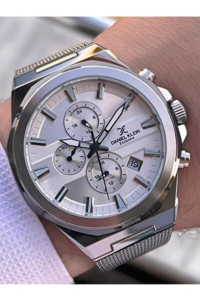 Daniel Klein Men's Wristwatch 30 Meters Water Resistant Steel Band + Bracelet Gift Vs.Blkt.0683