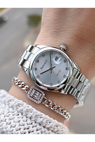 Ferrucci Vintage Series 2 Years Warranty New Season 3 Atm Water Resistant Women Wristwatch Fc.F03609.1