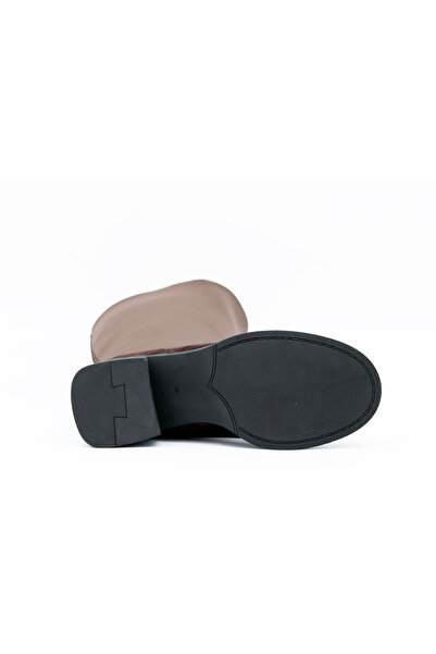 Tuna Genuine Suede Leather/Textile Rubber Sole Zippered Women's Boots - C24403-1