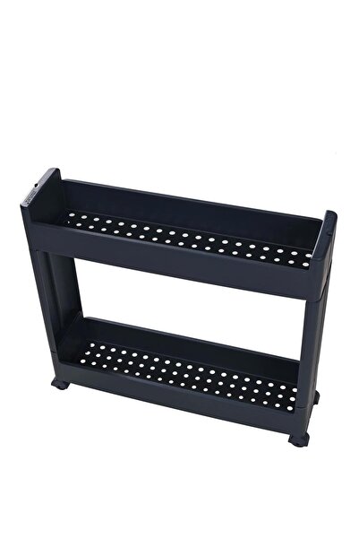 Altabi Slim Organizer 2 Katlı Plastik Banyo / Mutfak Düzenleyici Raf – Antras...