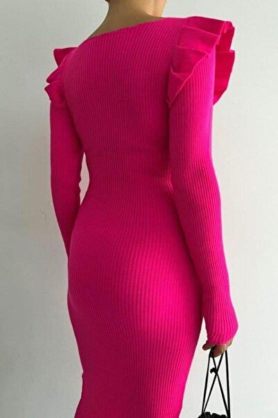 Modafeminen Triko elbiseTR0230 FÜŞYA