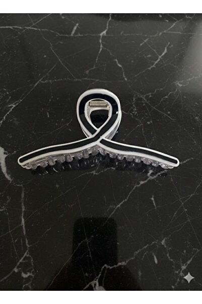 bettin tasarım تفاصيل مخططة مشبك شعر نسائي كبير شفاف غير قابل للانزلاق مشبك ك...