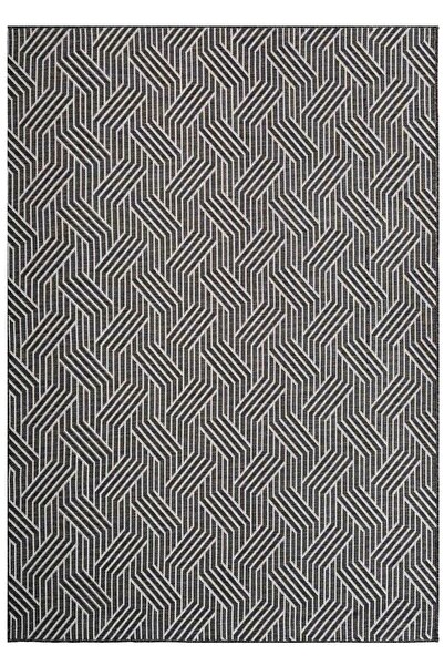 Lorente Home Alegra Anthracite Woven Jute Non-Slip Base Sisal Rug Washable Kitchen Carpet1831