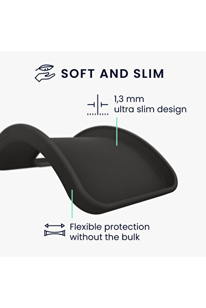 KWmobile Case for Apple iPhone 4 / iPhone 4s, Silicone, Black, 10719