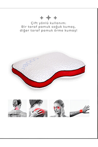 PUFYMAX Horlama yastığı,visco parçacıklı ortopedik horlama azaltıcı boyun des...