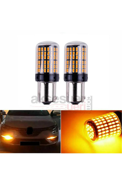 Shurima Marketing P21w 144 Ledli Ultra Parlak Geri Vites Park Ampül Tek Duy T...