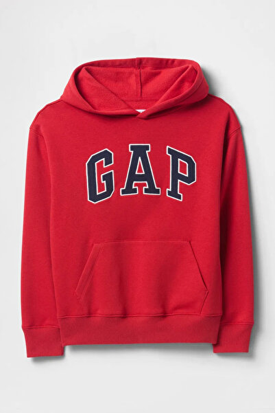 GAP Boy's Relaxed Logo Hooded Sweatshirt