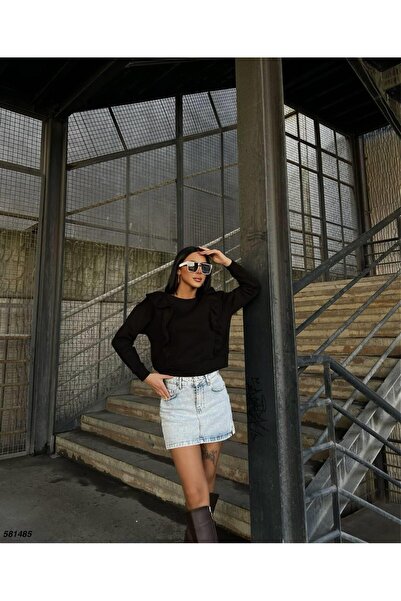 Modafeminen Üc İplik Sweat 581485 Siyah