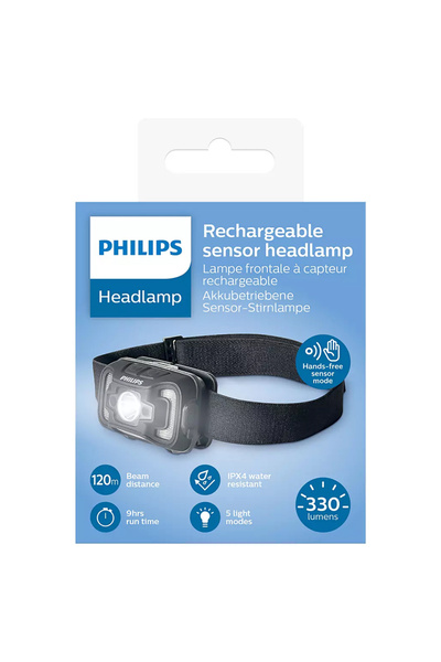 Philips Headlamp IPX4 Shockproof