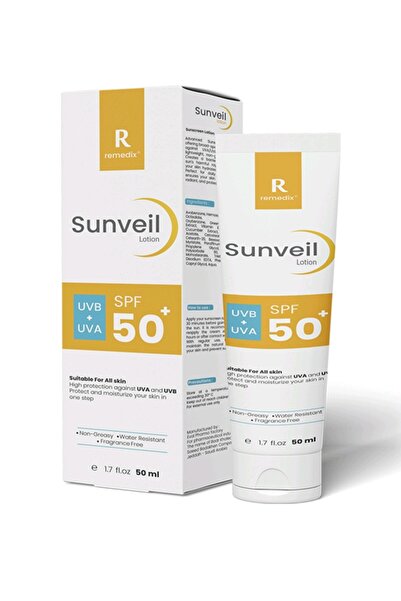 Remedix لوشن واقي من الشمس SunVeil SPF 50 مع 5 فلاتر لاقصى حماية