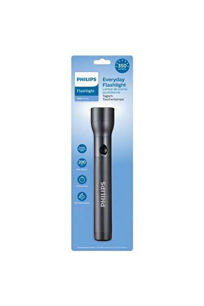 Philips 350 Lumens Aluminum LED Flashlight, 6 AA Batteries