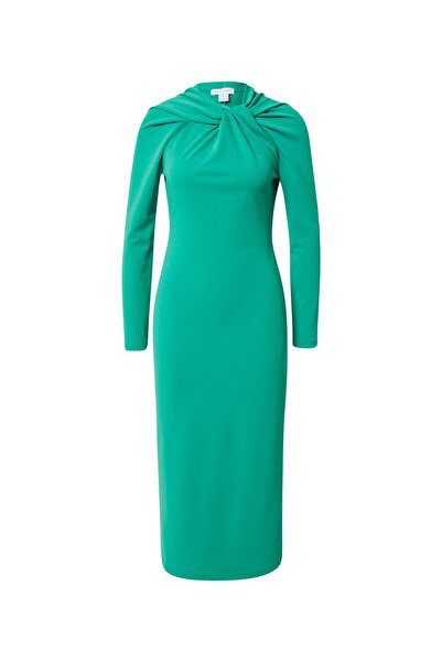 Warehouse (Ay) Twist Neck Jersey Crepe Midi Dress Dress Women