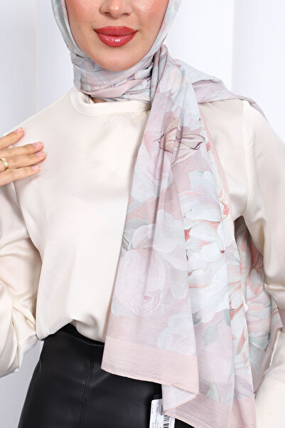 İmajButik Powder Patterned Soft Digital Shawl