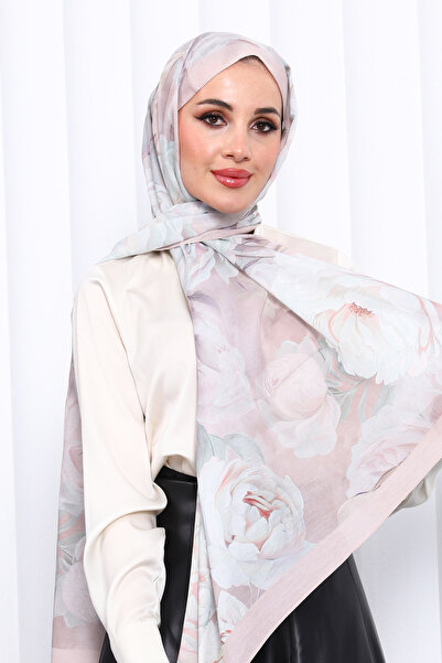 İmajButik Powder Patterned Soft Digital Shawl