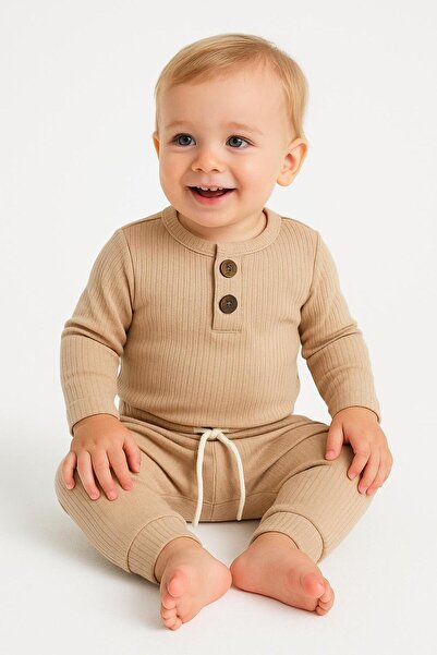 nevrankids Basic Badili Ribbed Bodysuit Set 3 Months - 2 Years