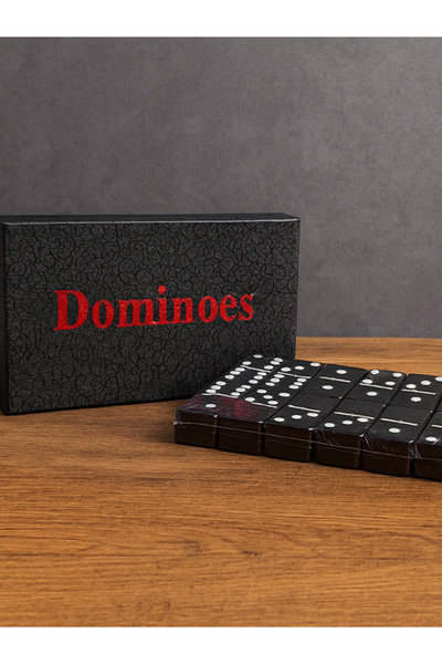 moryconcept Plastic Boxed Domino Game – Compact Stone Set – 11X8 cm