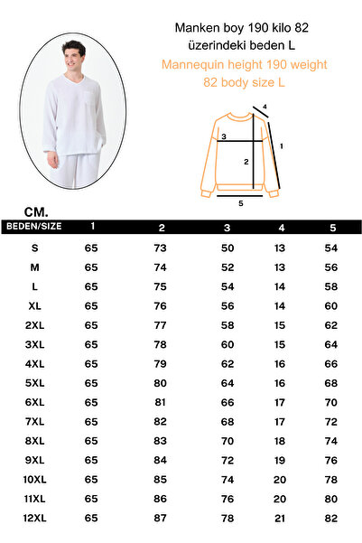 RELAXL 100% Cotton Muslin V-Neck Long Sleeve White Basic T-Shirt S-12Xl