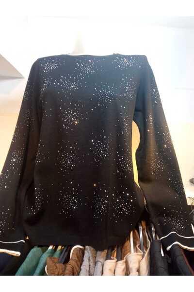 MODA Taşlı Triko Bluz