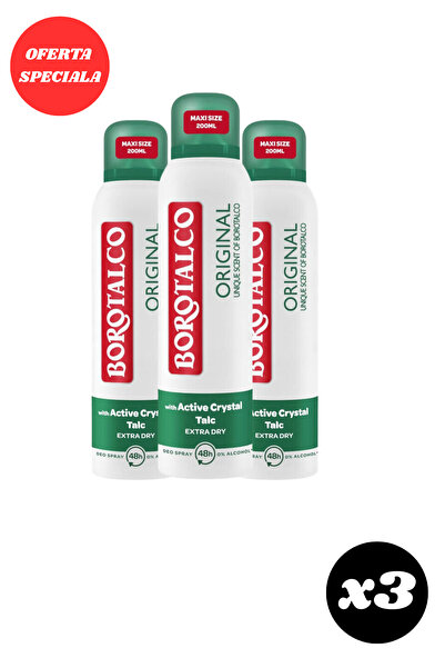 Borotalco x3 buc Deodorant Spray Original 200 ml