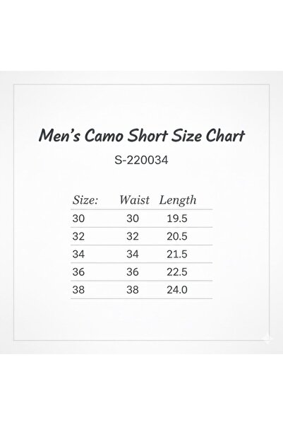 STITCH by MH Men's Army Print 6 Pocket Short With Belt