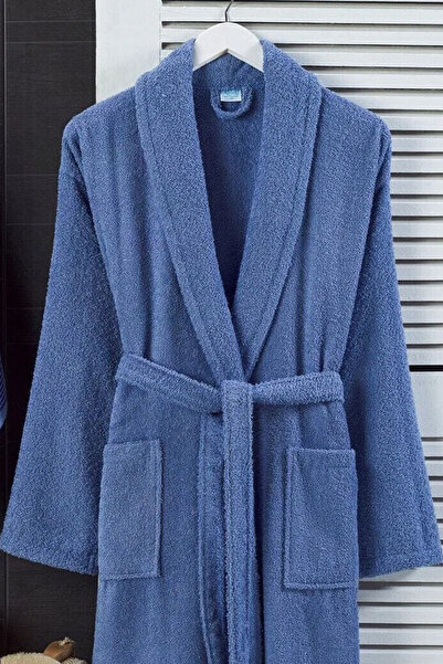 HRN Textile Unisex Cotton 4-Piece Bathrobe & Towel Set – Soft, Absorbent