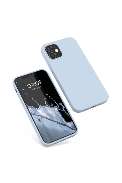 KWmobile Case for Apple iPhone 12 / iPhone 12 Pro, Silicone, Blue, 53938.58