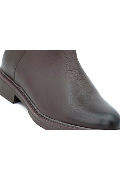 Tuna Genuine Leather Rubber Sole Zippered Women's Boots - C263419