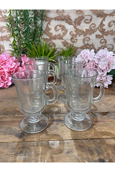 KRD Home Royal Mug 6 Pieces Glass Coffee Cup