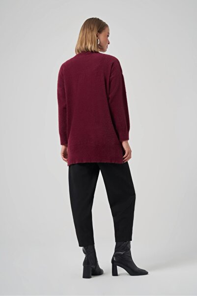 Nuss 7002 Stone Embroidered Angora Sweater Tunic