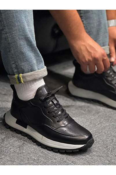 Avni Ceylan Men's Casual Leather Sneaker Orthopedic Imported Sole