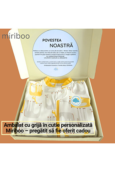 Miriboo Sleeping bag with feet 1–2.5 years, 1 TOG, 100% Cotton, Removable Sleeves, Temperature Indicator