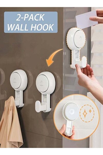 Generic 2 Pack Suction Cup Hooks for Shower, Powerful Vacuum Suction Hanger, ...