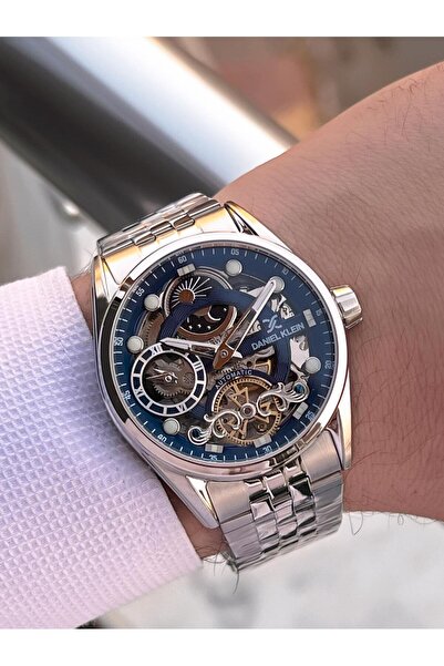 Daniel Klein Automatic Men's Wristwatch 30 Meters Water Resistant Steel Band + Bracelet Gift Vs.B