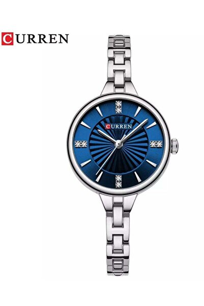 Curren New Watch 9097 - Women's Fashion Quartz Round Metal Strap