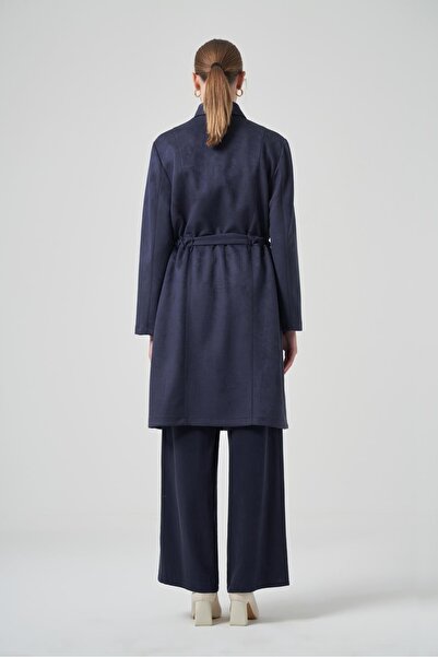 Nuss 6012 Shirt Collar Front Snap Fastener Waist Belted Nubuck Cap